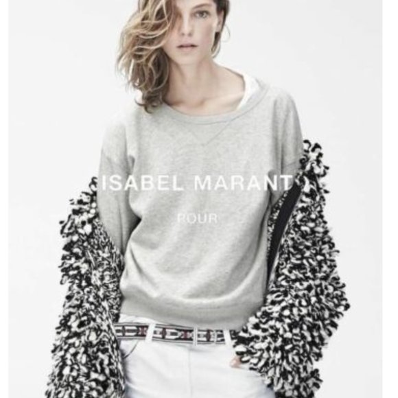 Isabel Marant pour H&M Sweaters - ISABEL MARANT X H&M LOOP ZIP UP WOOL CARDIGAN SWEATER JACKET